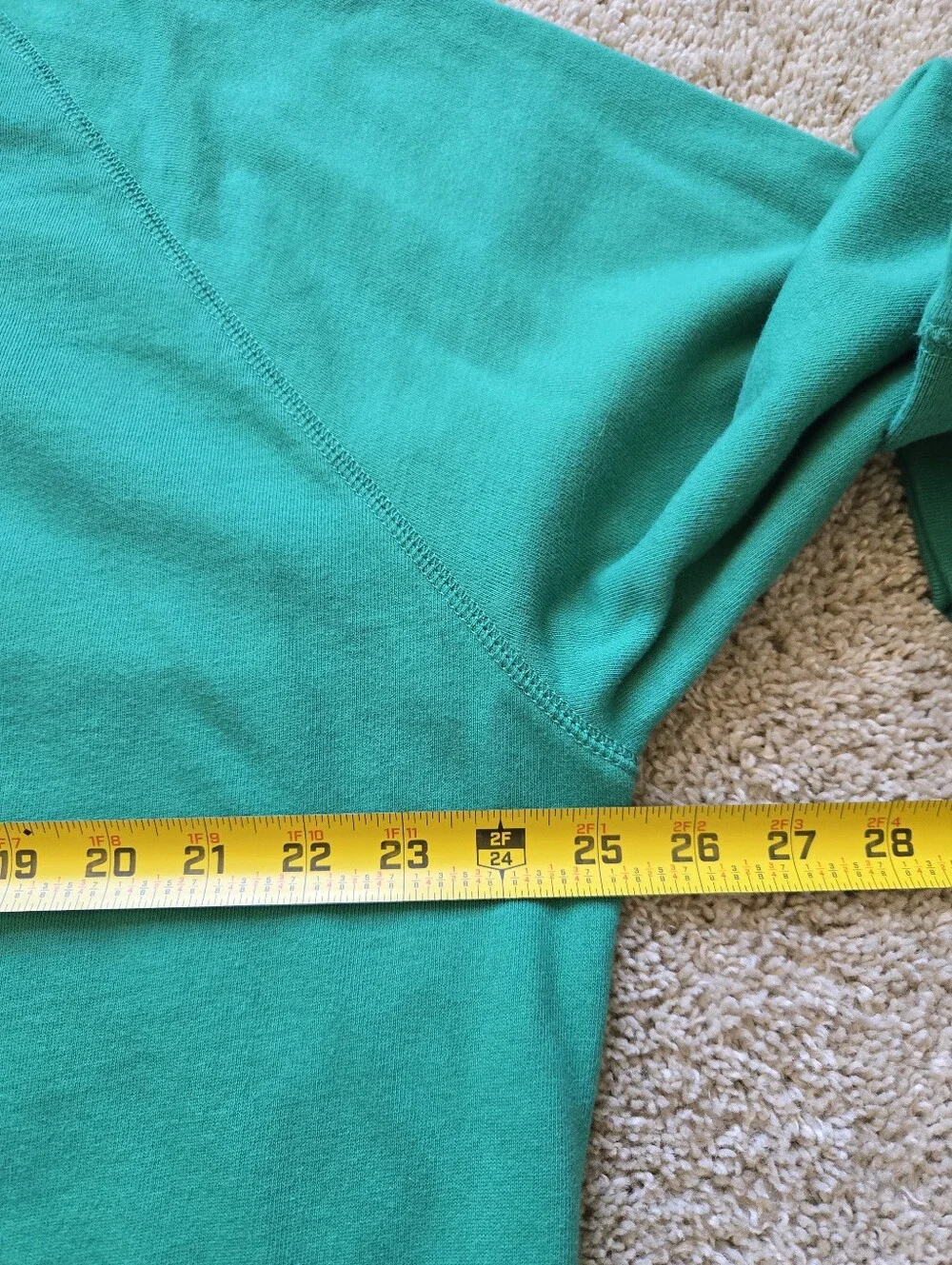 J.Crew Lightweight French Terry Sweatshirt Mens XL Green Cotton